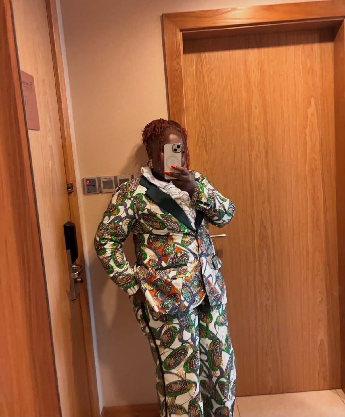 Two-piece Ankara print suit