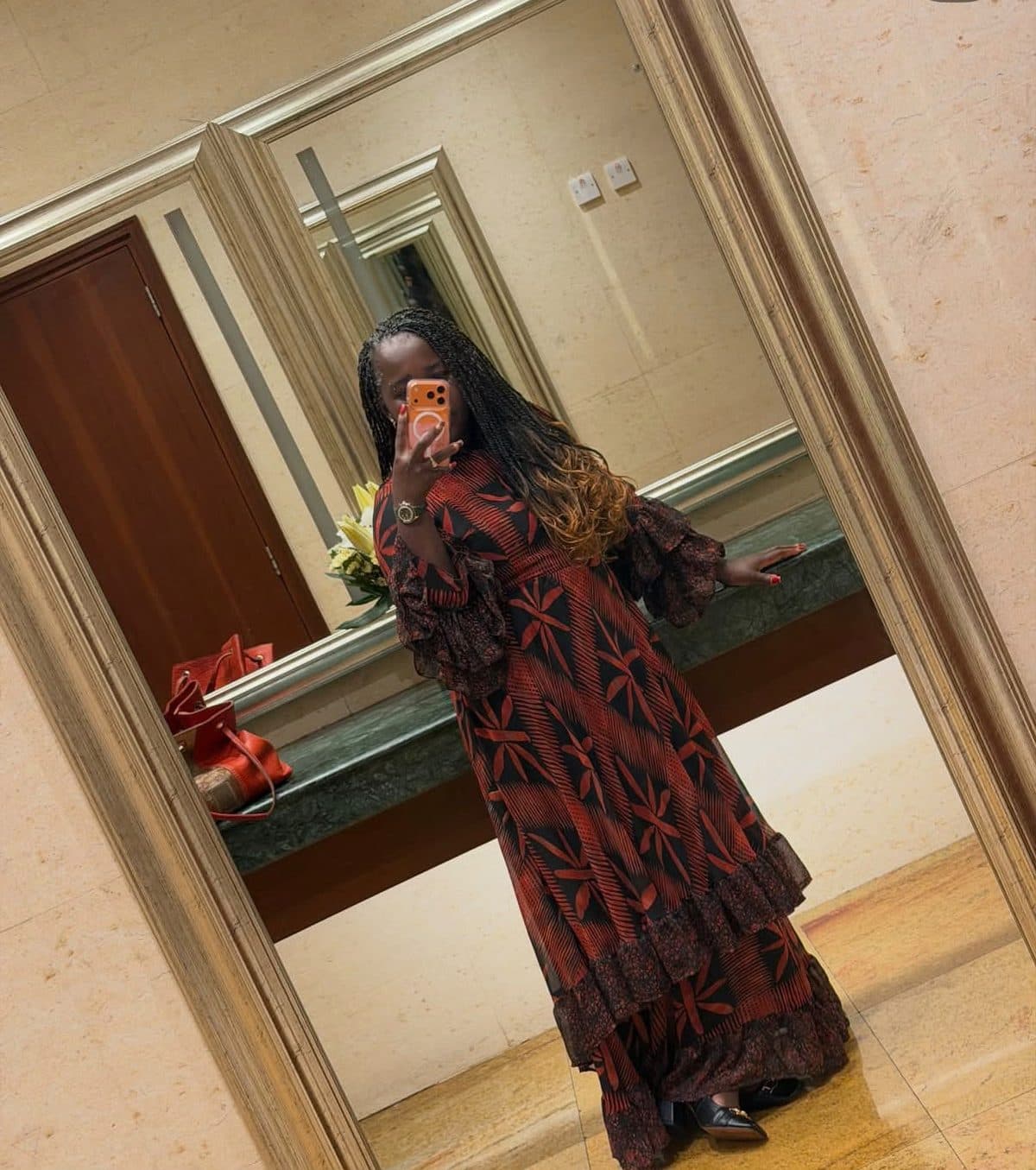 Zuri ruffle maxi